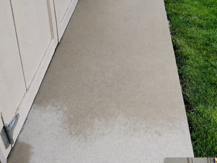 House siding clean and even in colour after washing